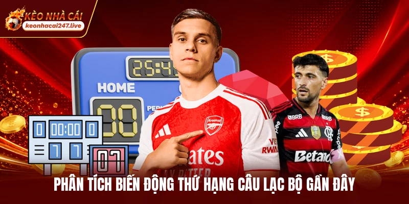 Phân tích biến động thứ hạng câu lạc bộ gần đây